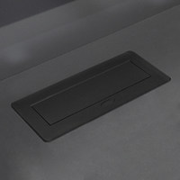 Выдвижной удлинитель AKS NOVA, 3 розетки, 2м. черный AKS 78893