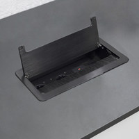 Выдвижной удлинитель AKS Atlas USB, 2 розетки, 2xUSB, HDMI, LAN, черный AKS 78316