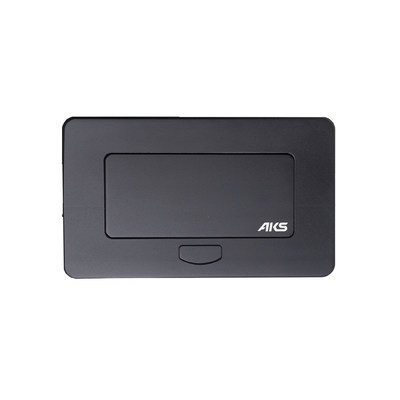 Выдвижной удлинитель NOVA 4, 1 розетка, 2xUSB-A, черный AKS 109636