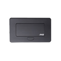 Выдвижной удлинитель NOVA 4, 1 розетка, 2xUSB-A, черный AKS 109636