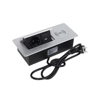 Выдвижной удлинитель NOVA 5, 1 розетка, USB A + C, wireless, алюминий AKS 108729