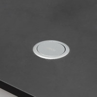 Выдвижной удлинитель Vulcan USB, 60 мм 3 розетки 2 USB, пластик, цвет алюминий AKS 78894