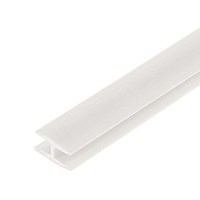 Профиль соединительный для ДВП (2,5 м) белый