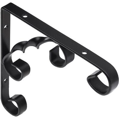 Полкодержатель ARFA 200*200*13*2,5, черный AKS 68620 (снят с про-ва)