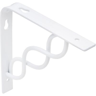 Полкодержатель INFINITY 200*200*20*3, белый AKS  68526