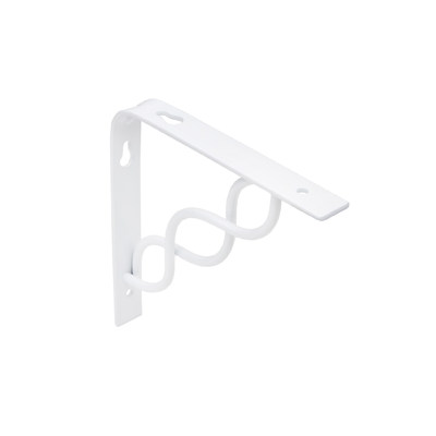 Полкодержатель INFINITY 200*200*20*3, черный AKS  68525