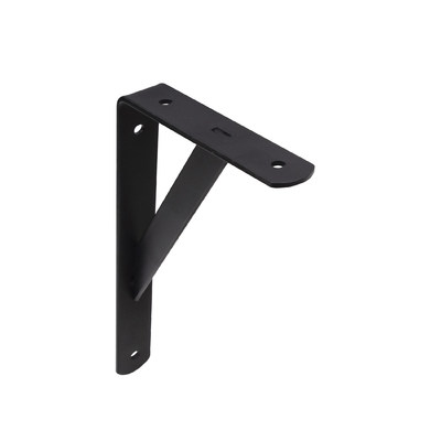 Полкодержатель LINE 250*150*30*4, черный AKS  68569