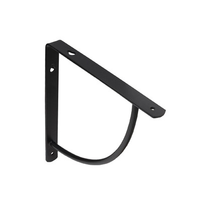 Полкодержатель ORBIT 200*200*20*3, черный AKS  68528