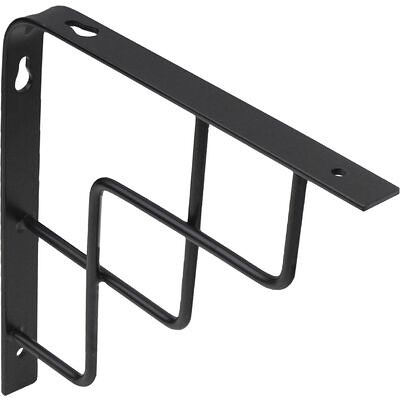 Полкодержатель QUADRO 250*250*20*3, черный AKS  68561