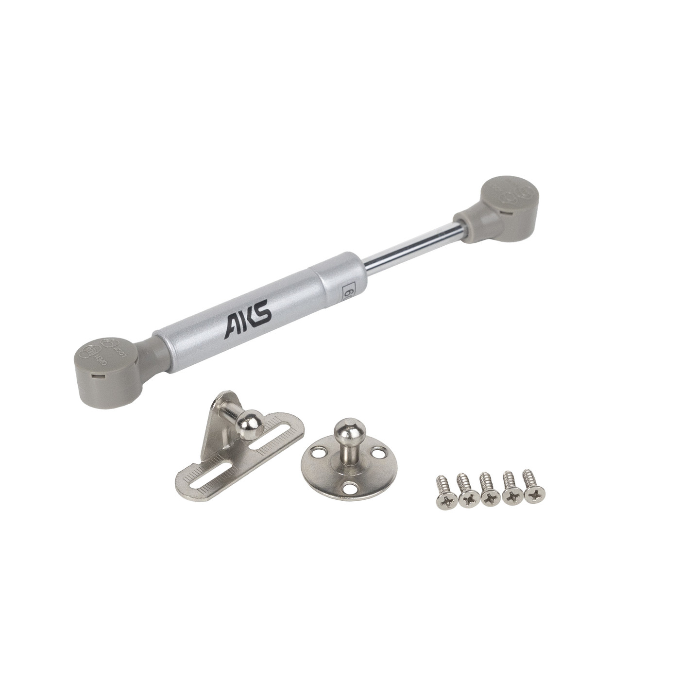 Газлифт 80N короткий, серый AKS 22040