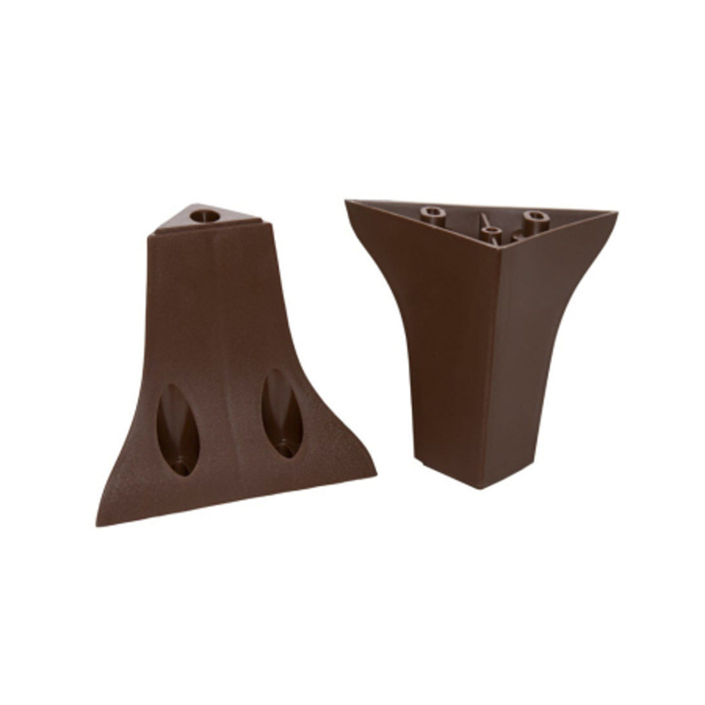 Опора мебельная пластик Т-3 (Орех) Н-120