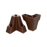 Опора мебельная пластик Т-2 (Орех) Н-80