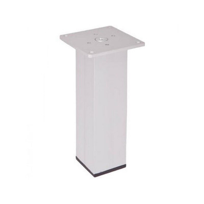 Опора мебельная А 805 Н-120 мм 40х40 мм пл+заг алюминий