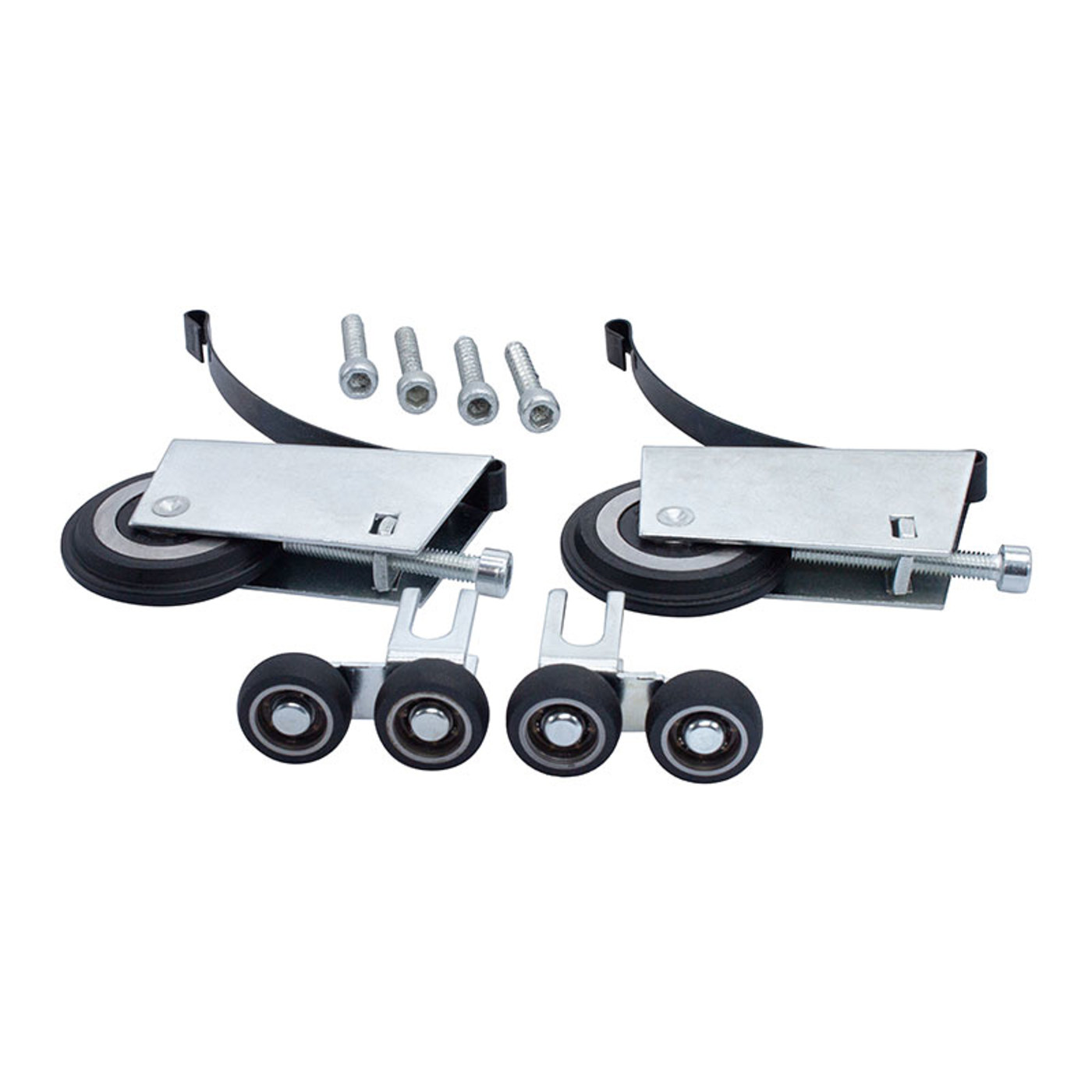 Комплект роликов для раздвижной двери асим. (У) 3-ий класс двухколесный