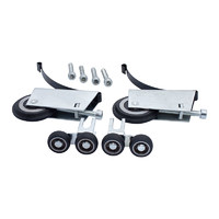 Комплект роликов для раздвижной двери асим. (У) 3-ий класс двухколесный