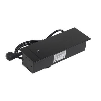 Выдвижной удлинитель Hollander, 2 розетки, 2xUSB, HDMI, LAN, черный AKS 78317
