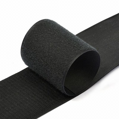 Лента контактная липучка 25 мм. 322 (чёрная) (рол 25 м)