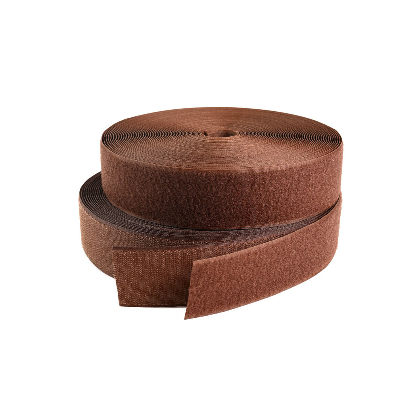 Лента контактная липучка 25 мм. 303 (коричневая) (рол 25 м)