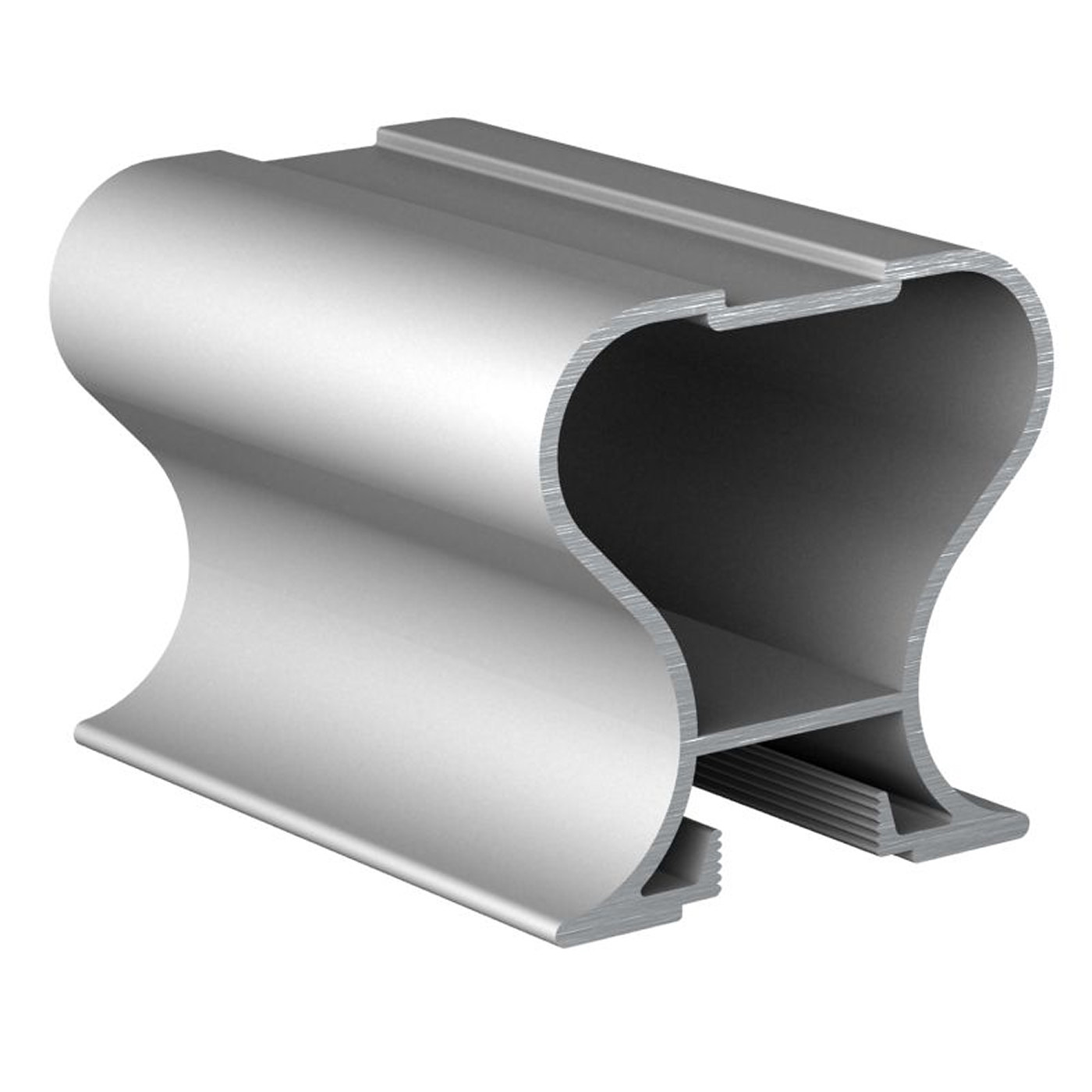 Профиль вертик. алюм. Симметрич. Н-образн. Серебро 5,4 АВД-0501