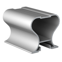 Профиль вертик. алюм. Симметрич. Н-образн. Серебро 5,4 АВД-0501