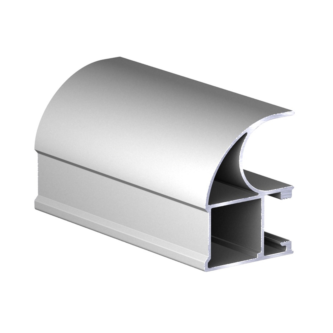 Профиль вертик. алюм. Асимметрич. С-образн. Серебро 4,8 АВД-0564