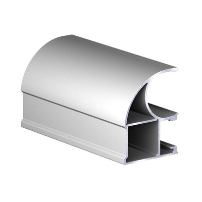 Профиль вертик. алюм. Асимметрич. С-образн. Серебро ( 5.4 х 1,0 ) АВД-0575