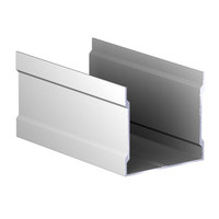 Направляющая верхняя одинарная Серебро (6,0) АВД-0758