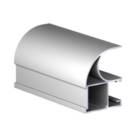 Профиль вертик. алюм. Асимметрич. С-образн. Серебро 5,4  АВД-0578