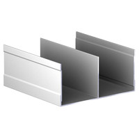 Профиль Серебро направляющая верхняя 6,0 (НВ) АВД-0791