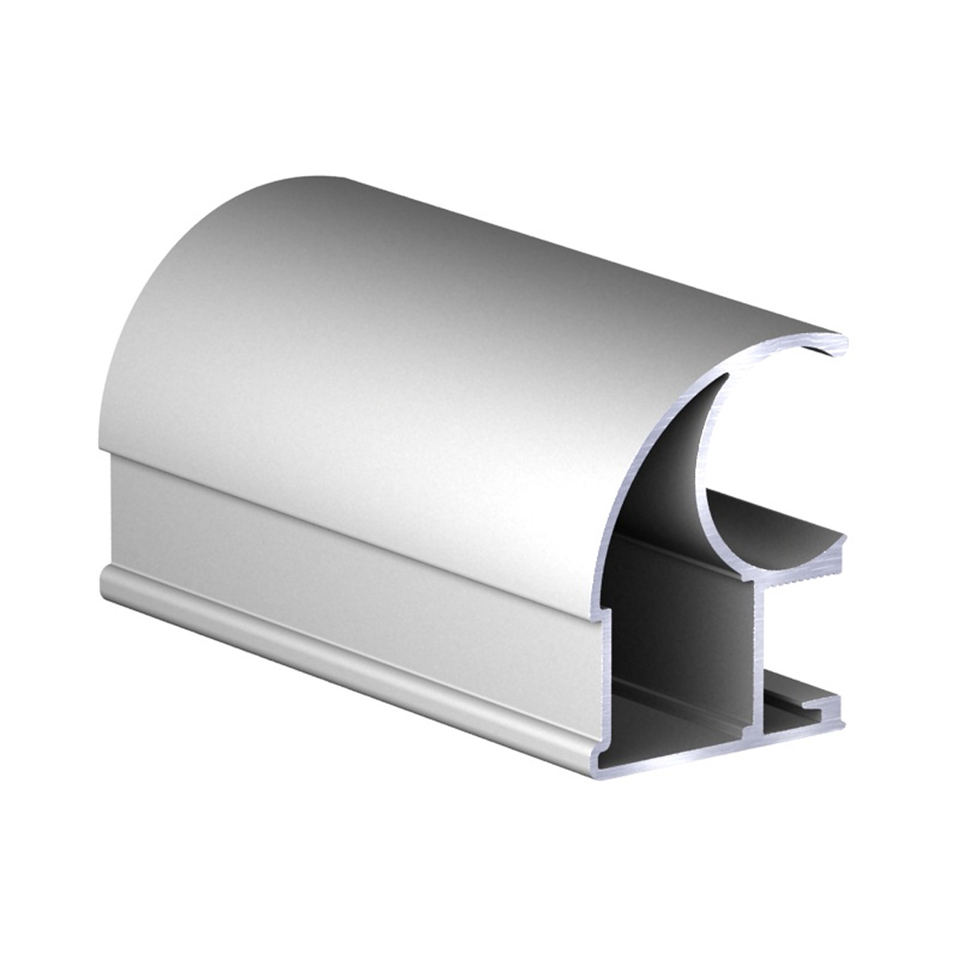 Профиль вертик. алюм. Асимметрич. С-образн. Серебро ( 5.4 ) АВД-0583