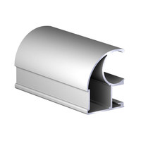 Профиль вертик. алюм. Асимметрич. С-образн. Серебро ( 5.4 ) АВД-0583