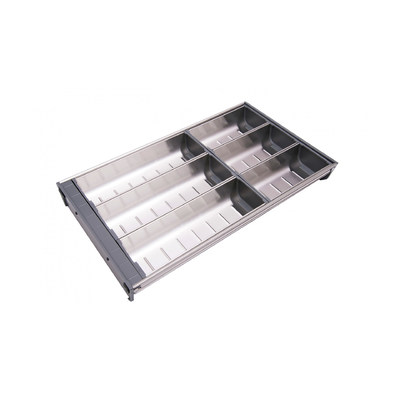 Поддон для столовых приборов 280х472мм, серый PC04/GR/280х472 БОЯРД