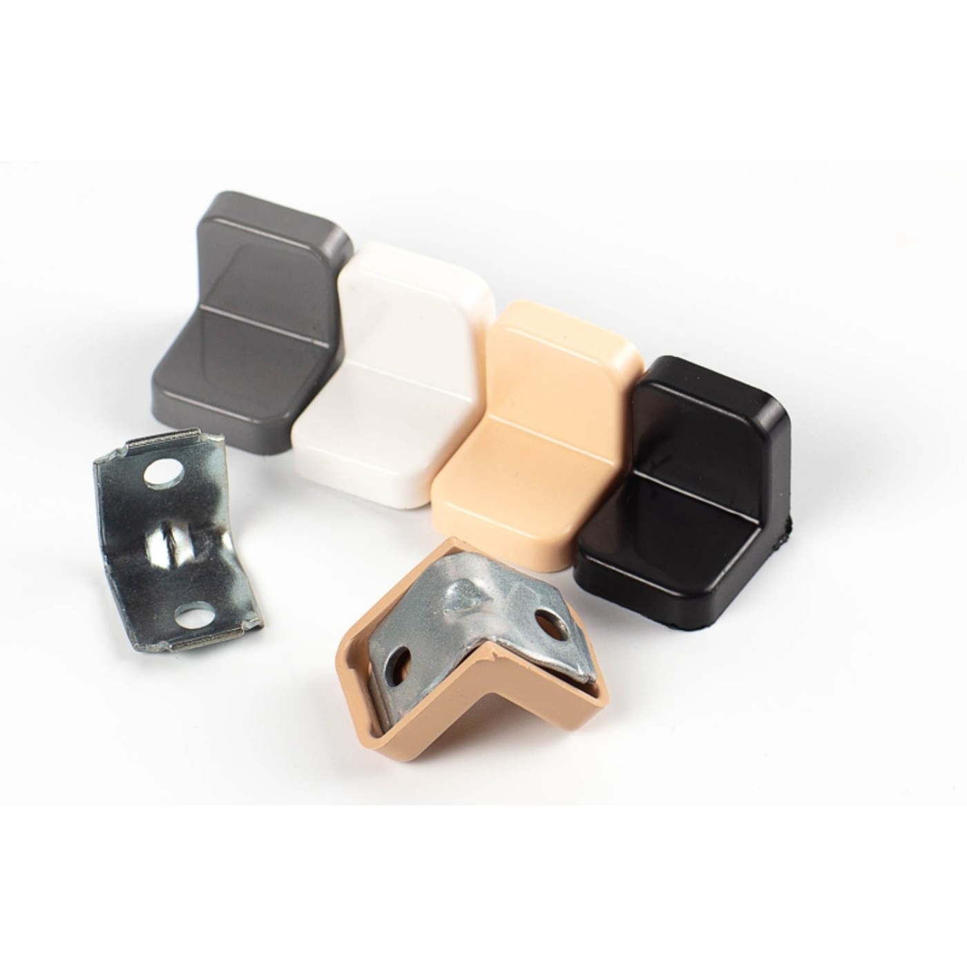 Уголок Серый металлич.с пластик. крышкой 16х20 ( ЕС )