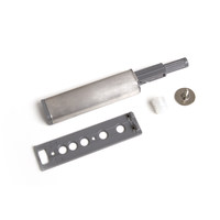 Толкатель накладной JET  201 PUSH OPEN с Магнитом.Пластик+Нерж.сталь.Ответ.часть  PTC201T.003SS