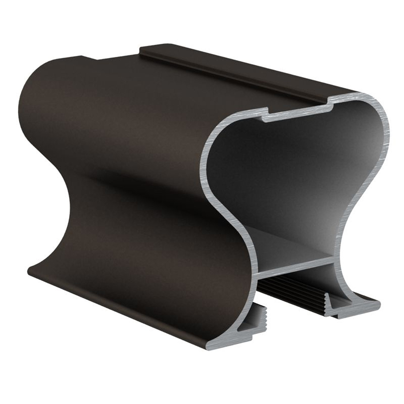 Профиль вертик. алюм. симметрич. С-образн. Коньяк 5,4 АВД-0501