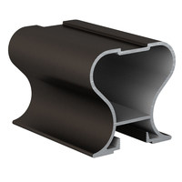 Профиль вертик. алюм. симметрич. С-образн. Коньяк 5,4 АВД-0501