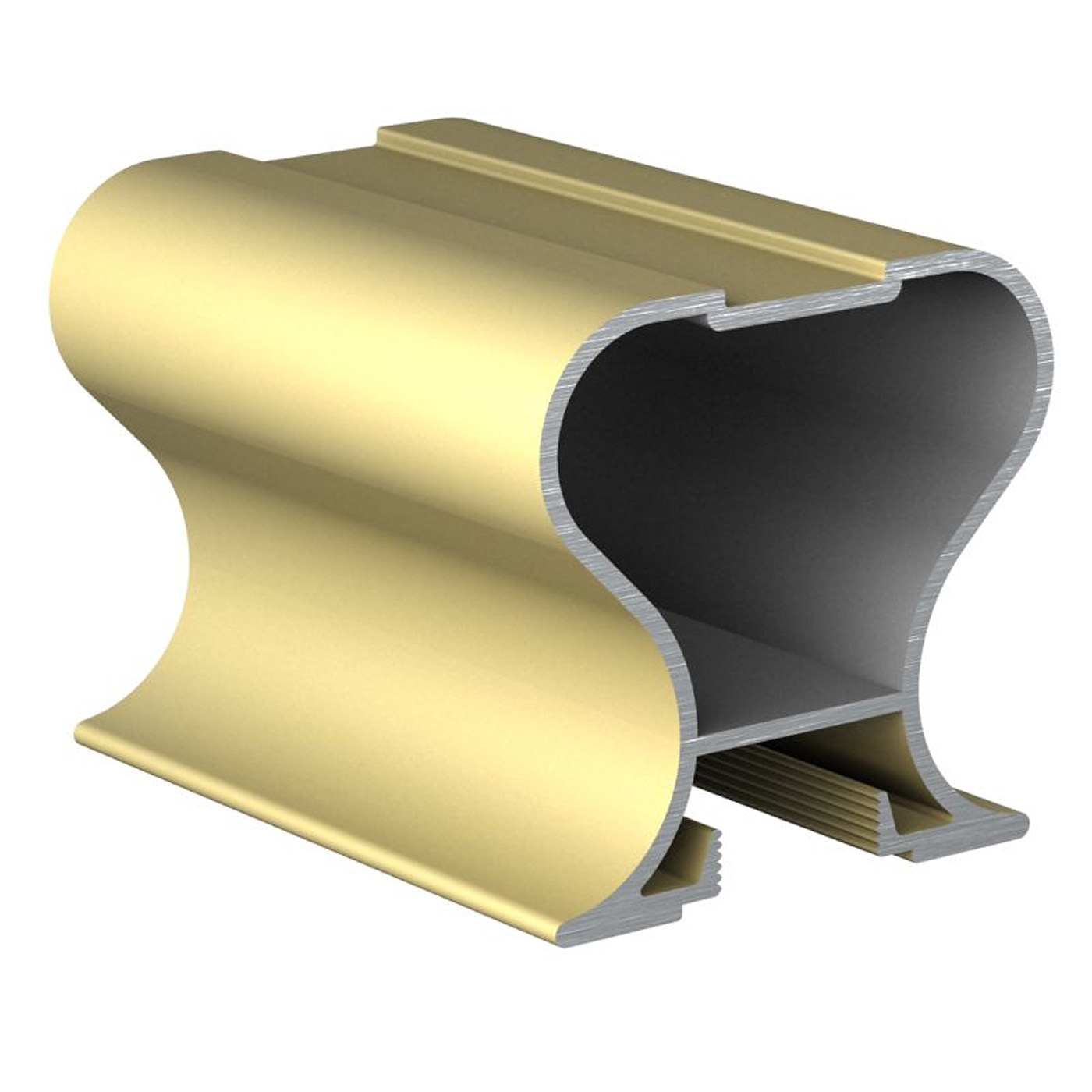 Профиль вертик. алюм. симметрич. С-образн. Золото 5,4 АВД-0501