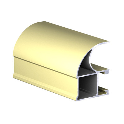 Профиль вертик. алюм. Асимметрич. С-образн. Золото ( 5.4 х 0,9) АВД-0564