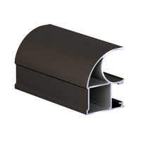 Профиль вертик. алюм. Асимметрич. С-образн. Коньяк ( 5.4 х 1,0 ) АВД-0575