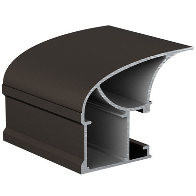 Профиль вертик. алюм. Асимметрич. Лагуна Коньяк ( 5.4 х 1,0 ) АВД-0502