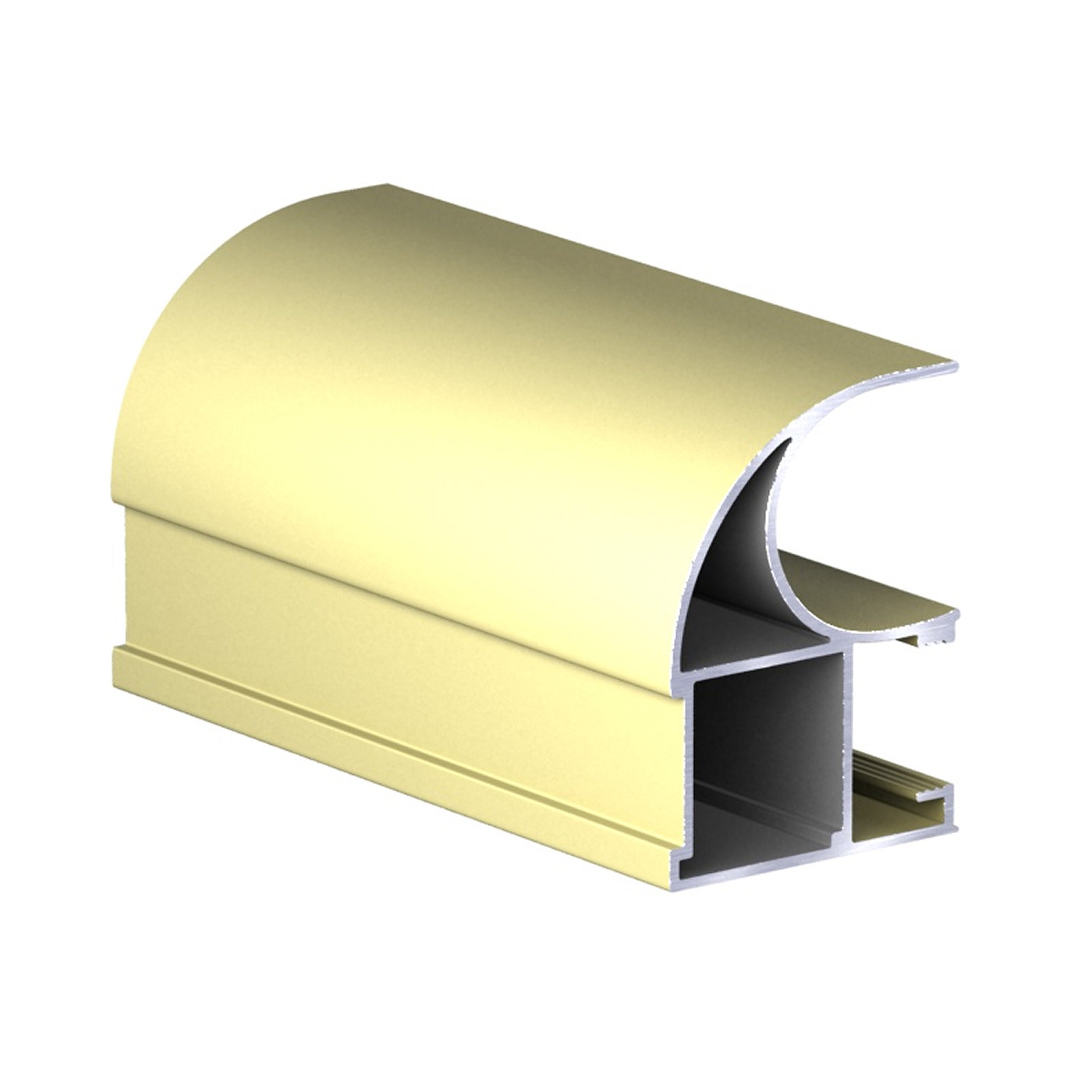 Профиль вертик. алюм. Асимметрич. С-образн. Золото 5,4 АВД-0578