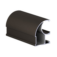 Профиль вертик. алюм. Асимметрич. С-образн. Коньяк ( 5.4 ) АВД-0583