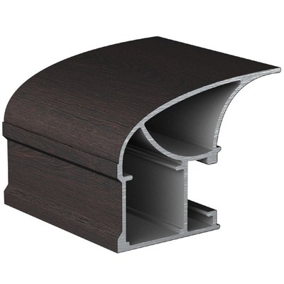 Профиль Венге темный Вертикальный асимметричный обленченный 5,4