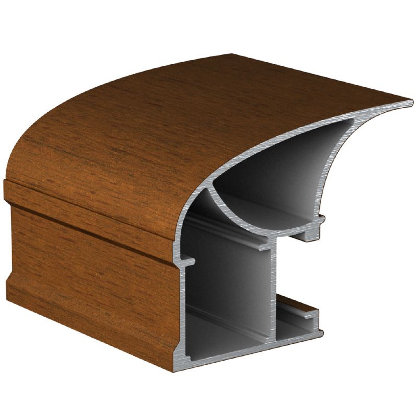 Профиль Орех Вертикальный асимметричный обленченный 5,4