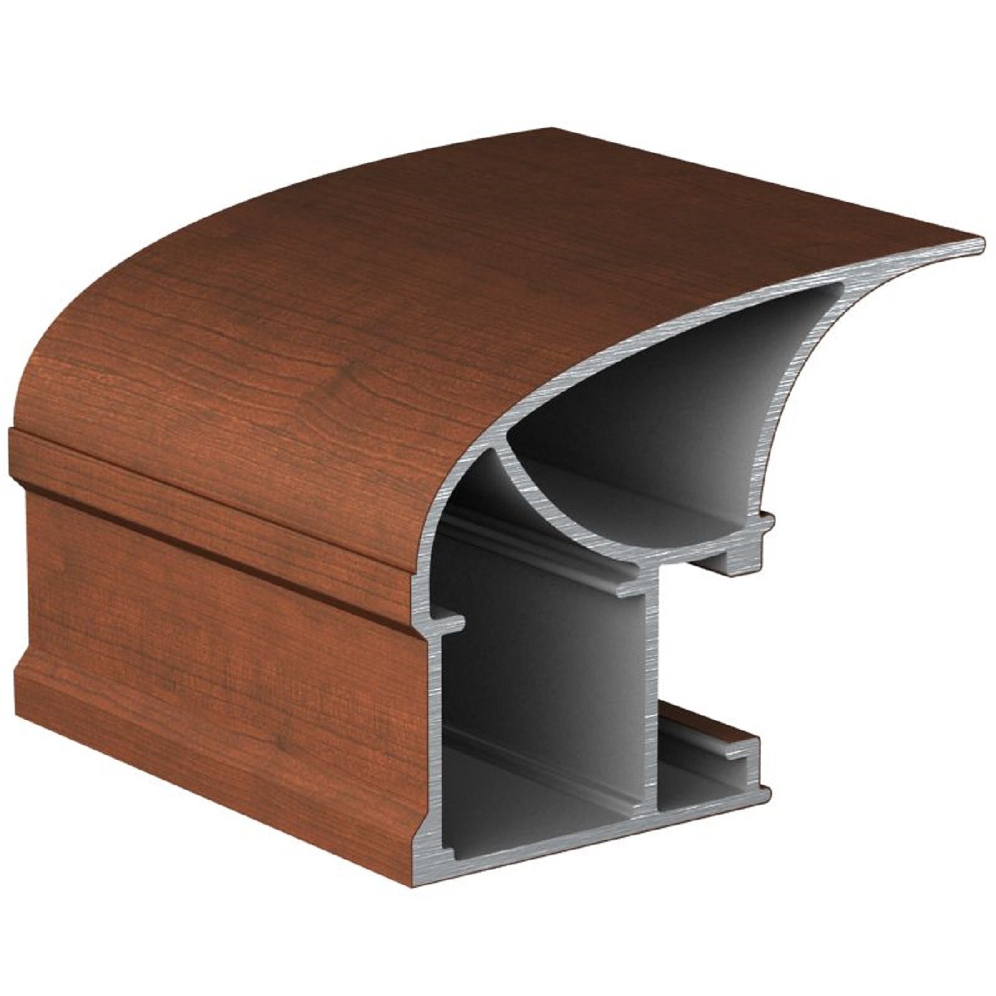 Профиль Вишня вертикальный асимметричный обленченный 5,4