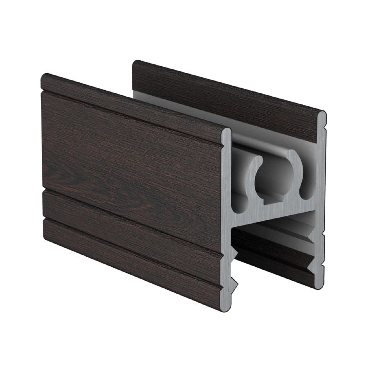 Профиль Венге темный горизонтальный верхний 6,0