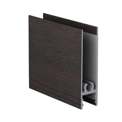 Профиль Венге темный горизонтальный нижний 6,0