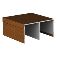 Профиль Орех направляющая верхняя 6,0