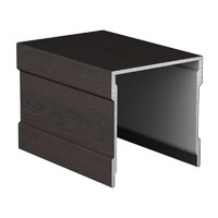 Профиль Венге темный направляющая верхняя одинарная 6,0