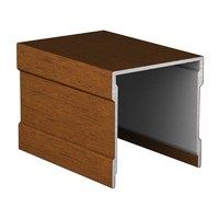 Профиль Орех направляющая верхняя одинарная 6,0